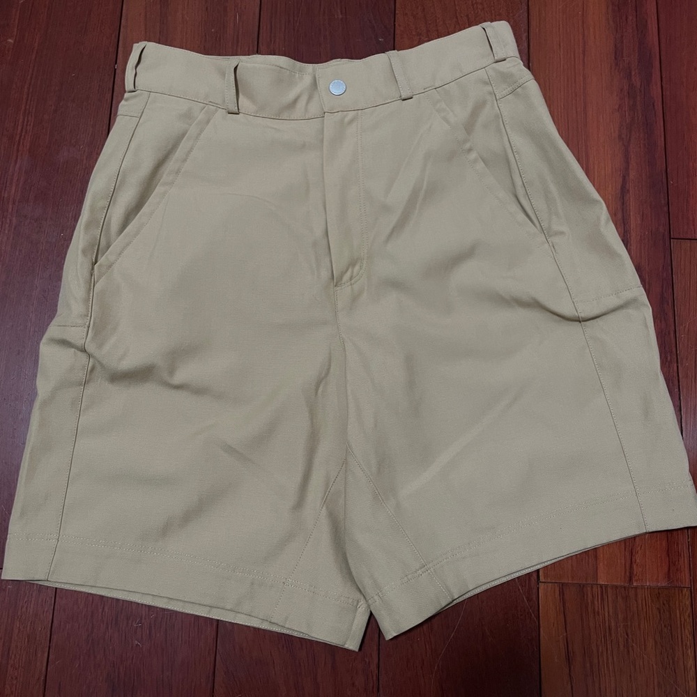 Icebreaker Tan Flat Front Shorts Versatile Design